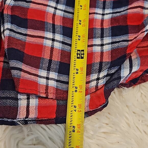 Denim & Supply Ralph Lauren Red & Blue Plaid Boyfriend Shirt Women’s Size Small - Picture 6 of 6